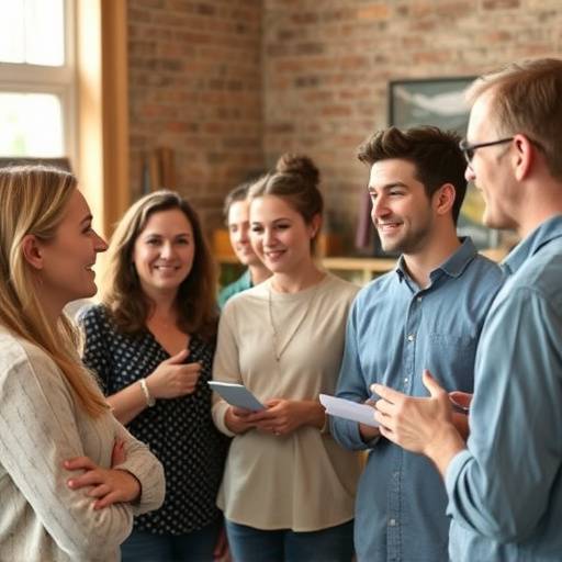 Grupo de personas debatiendo ideas.