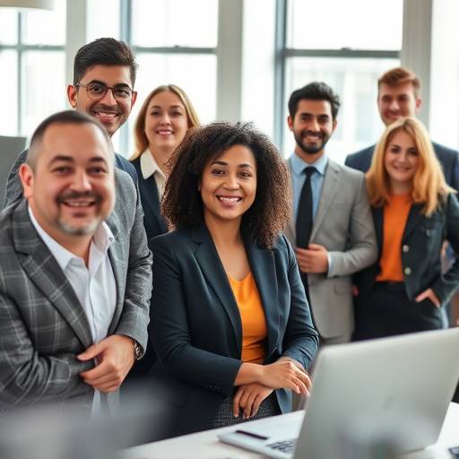 Persona liderando un equipo.
